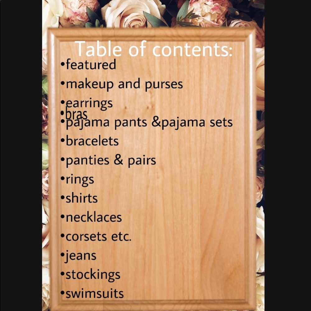 Table of contents